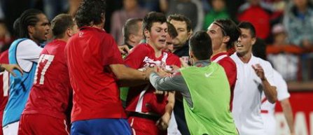 Jucatorii englezi Steven Caulker si Tom Lee au fost acuzati in Serbia